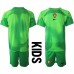 Portugal Keeper Hjemmedraktsett Barn VM 2022 Korte ermer (+ Korte bukser)